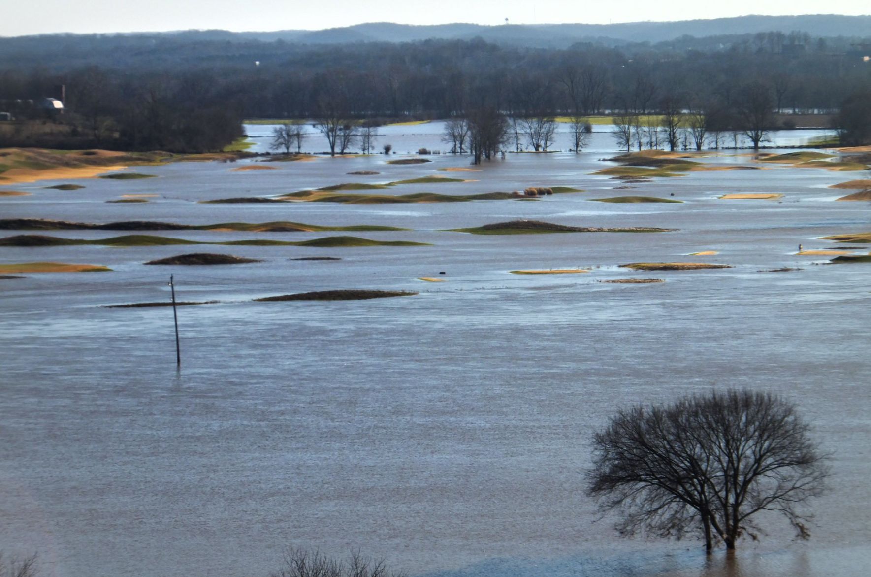 Flood view from Bluff View Park